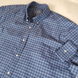 Vineyard Vines Men's 2XL OTG On The Go Shirt brrr Stretch Check Office Work